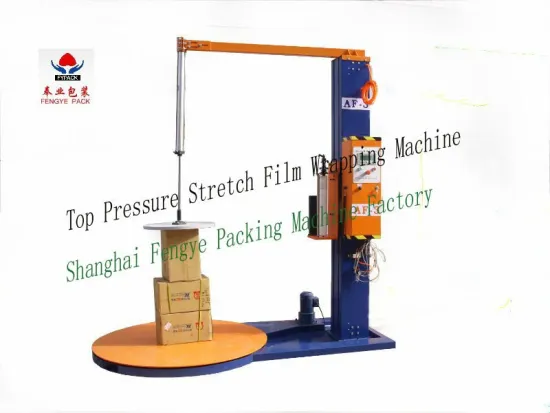 press top pallet wrapping machine