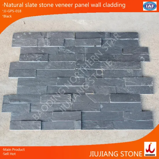 natural slate stone veneer panel wall cladding