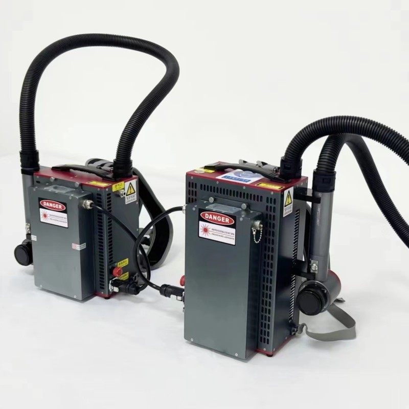 Mini 200W/300W Pulse Laser Cleaning Machine - Portable Backpack with Lithium Battery