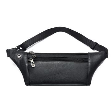 Borsa per cintura da corsa per il tempo libero in pelle impermeabile personalizzata per uomini