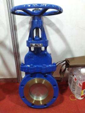 Non-Rising Stem Cast Iron Double Flanged Knife Gate Valve