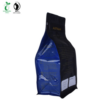 Customized Coffee Bag Square Bottom Pouch With Valve