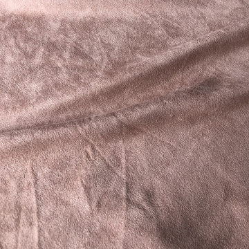 Custom 4-Way Stretch Suede Fabric: 90% Polyester, 10% Spandex Weft Knit Double-Sided Brushed Material