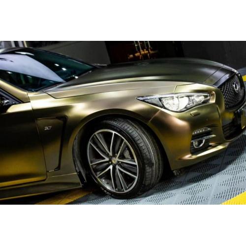 Matte Metallic Brown Gold Car Body Wrap Vinyl