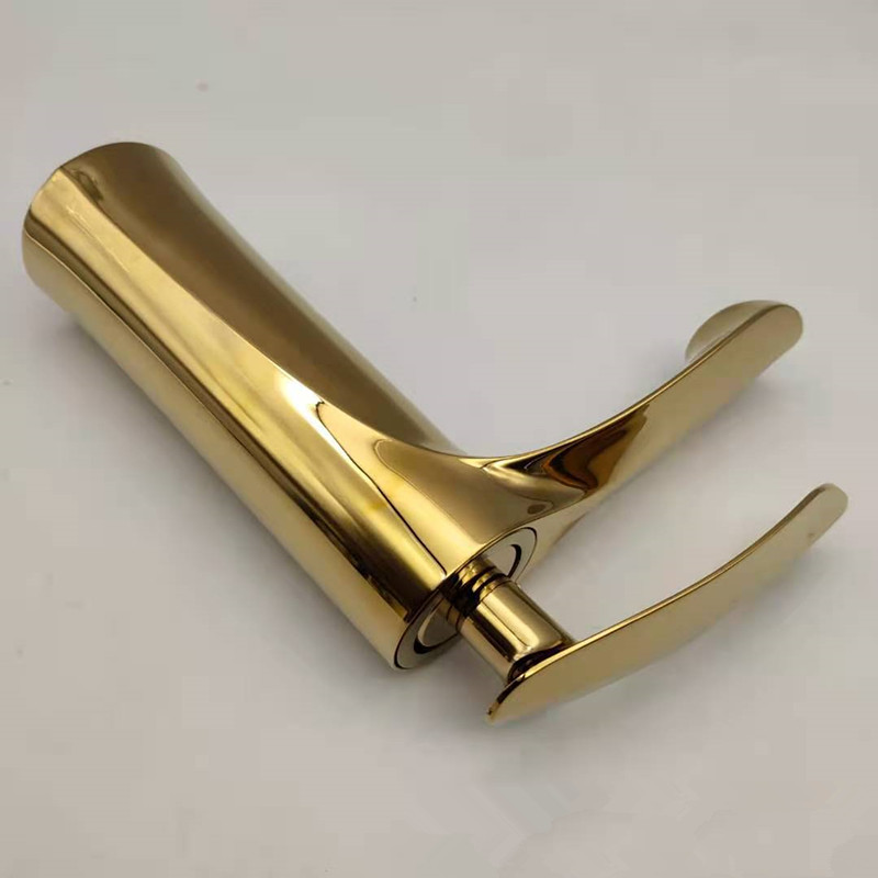 욕실 단일 구멍 세척 분지 온수 및 냉수 믹서 수도꼭지