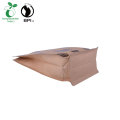 Saco de café de papel kraft reutilizável compostável Fabricante de saco personalizado onde comprar bio sacos