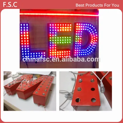Company sign illuminated stainless steel led sign