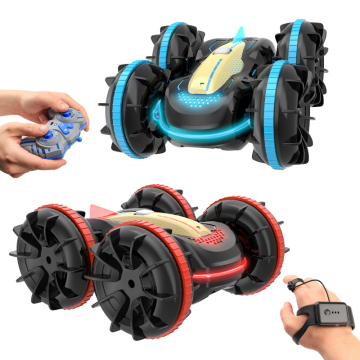 2.4 GHz Double-Sided Stunt Amphibious Remote Control Car for Kids