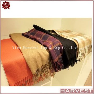 High quality professional pure cashmere knit hat scarf piece suit