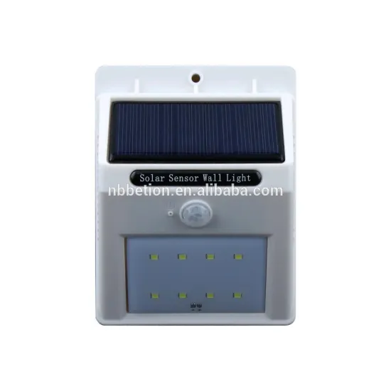 8 LED Solar Powered Motion Sensor Wall Flood Light for Outdoors Weatherproof solar garden light