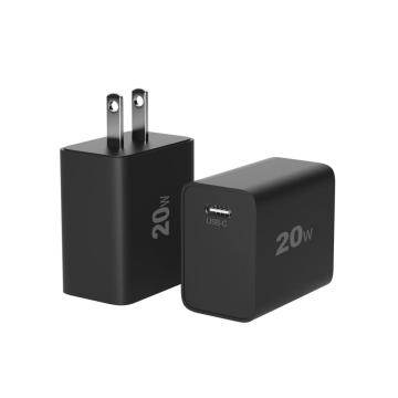 Acessórios para telefone QC3.0 Tipo-C 2 portas USB Carregador de parede USB