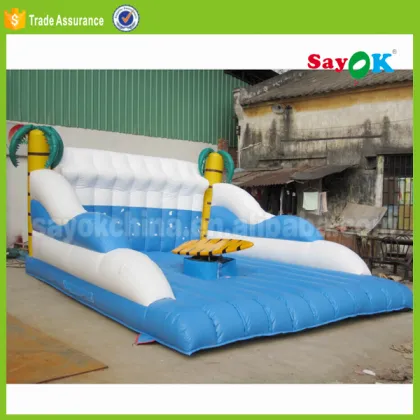Inflatable Electric Surf Board Simulator: Mechanical Power Surfing