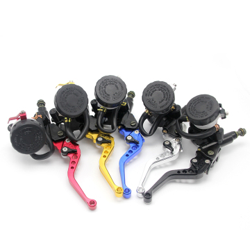 Universal CNC 22mm Motorcycle Brake Clutch Lever and Master Cylinder Reservoir Set