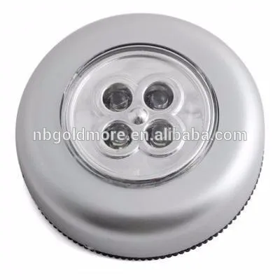 3XAAA cheap Led touch lamp, led push night light, led sticker light, blister packing led touch lamp,3 led push light