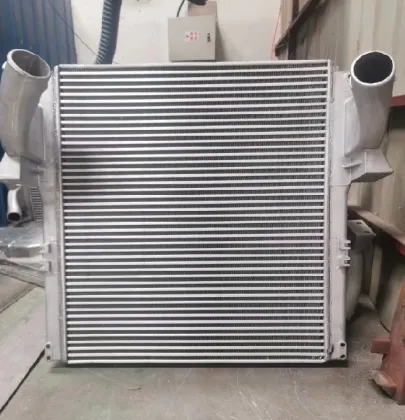 Air radiator for rotary air compressors
