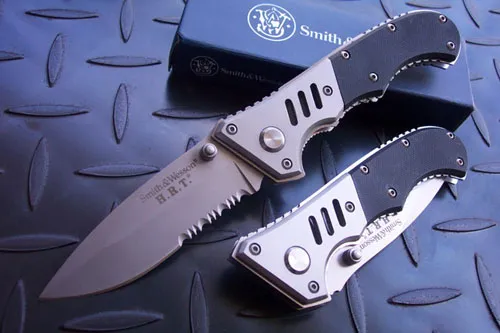 sand blast finish blade pocket knife w,G-10 handle scales