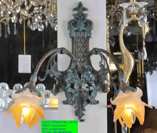 High quality european brass wall lamp