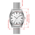 Bandas de estiramiento retro Reloj Minimalist Quartz Men