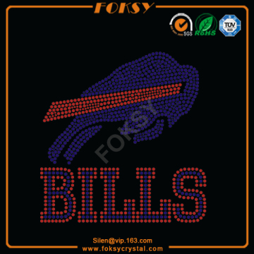 Buffalo Bills iron on rhinestone designs