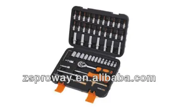 53 pcs auto repair use 1/4" multi socket set, deep socket wrenches