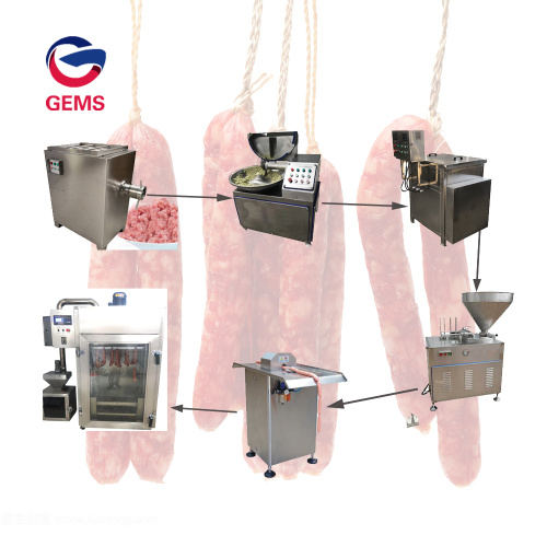 Linha automática de produção de salsicha de peixe linha de salsicha halal
