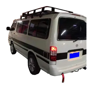 Black Steel 4x4 Roof Racks for Hiace - Car Cargo Carrier Luggage Basket