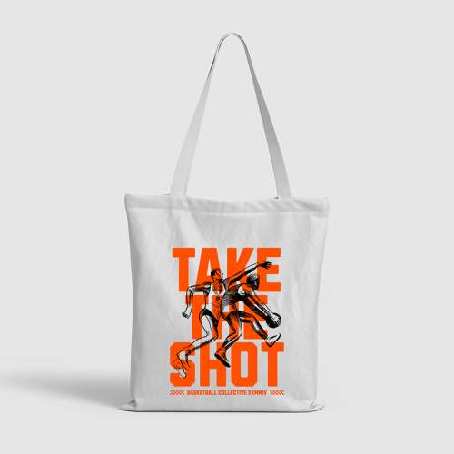 Take the Shot Basketball Collective Canvas Tote Bag