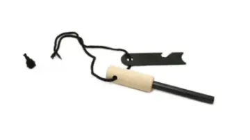Wooden Handle Round Large Solid Adult Fire Wilderness Survival Waterproof Magnesium Rod
