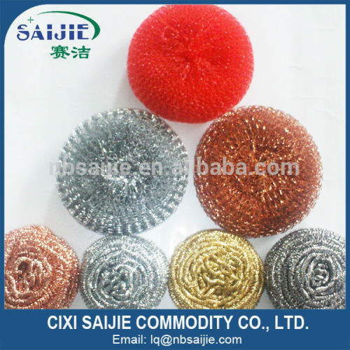 stainless steel scourer,scrubber,gavlanize scourer