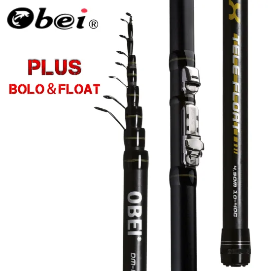 Obei INTENSA Telescopic Portable Bolo Fishing Rod 3.8 4.5 5.2m Travel Ultra Light Spinning Casting float fishing 10-40G pole rod