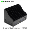 Estação de carregamento de 8 portas USB 40W