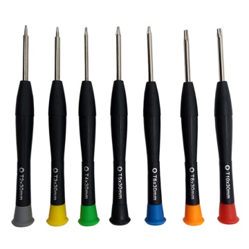 ชุดไขควงขนาดเล็กพลัมแบบหกเหลี่ยม T3-T8 ชุดสำหรับซ่อมโทรศัพท์มือถือ