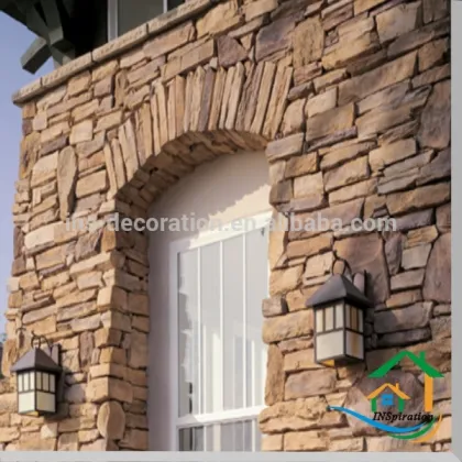 Faux stone fencing