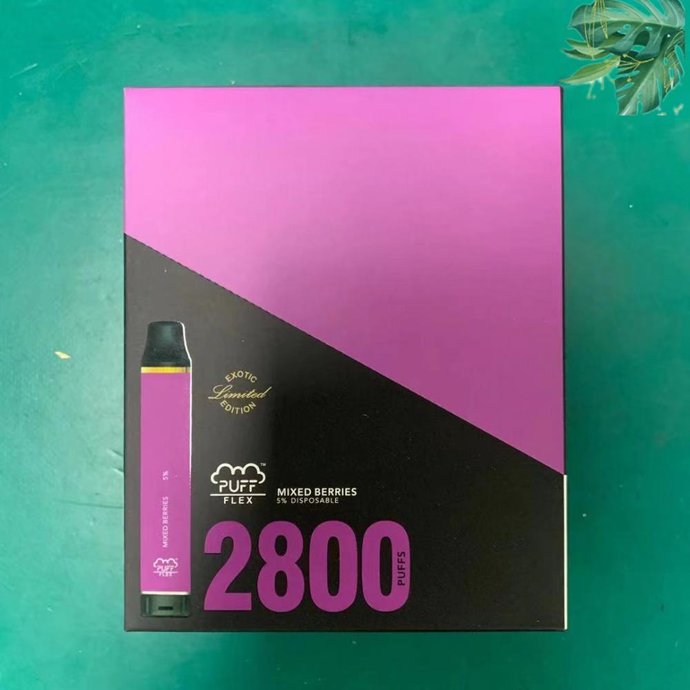 Puff flex vape pen màu xanh nước chanh razz