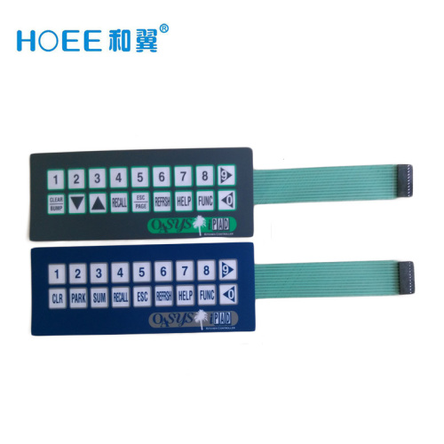 China flat embossed switch membrane keyboard tactile keypad switch Supplier