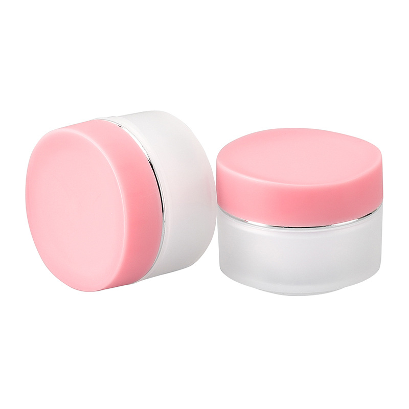 15 ml de plástico PP embalagens cosméticas Mini frascos de creme para as mãos rosa -rosa