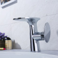 Mushroom head cold and hot brass basin faucet