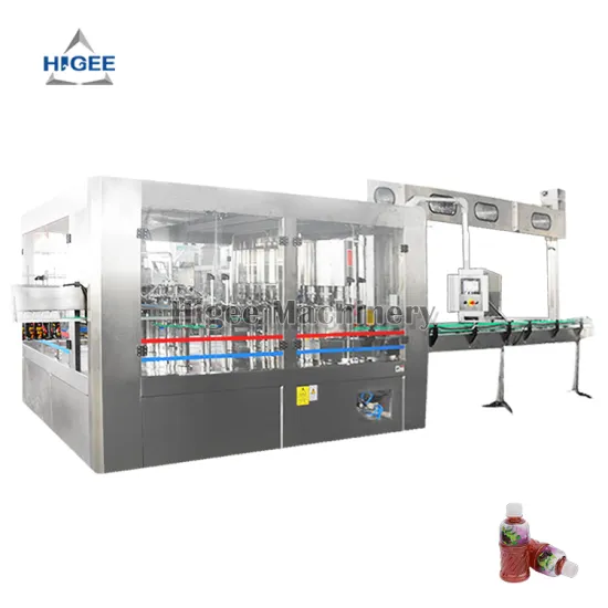Automatic Monoblock Liquid Filling Machine for PET Bottles with Capping and Labeling for Fruit Juice Production