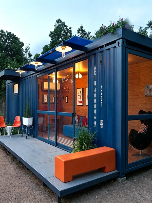 Eco-Friendly Foldable Container Home for Temporary Living Spaces