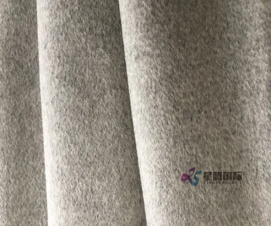 Smoky Gray 90% Wool 10% Cashmere Fabric