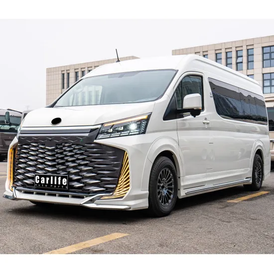 Ultra-Luxury Exterior Styling Accessories for Toyota Hiace 2018-2024 Facelift: Bumpers and Lights