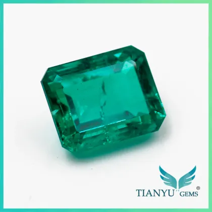 Colombian Emerald emerald cut 8*10mm synthetic emerald stone for emerald jewelry
