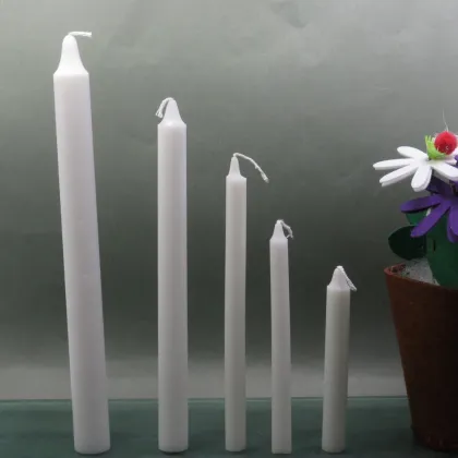 Long white household candles for Madagascar