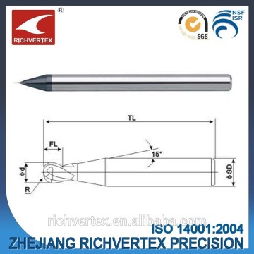 High quality factory direct price solid carbide 0.2-1.0mm micro end mill