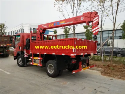 3ton Two Arms SINOTRUK Truck Cranes