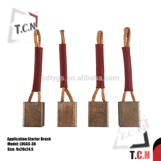 New Development LASX36 12v auto starter carbon brush, motor brush