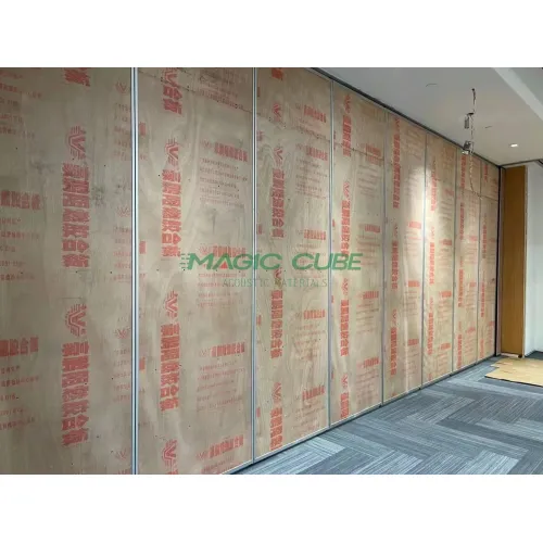 Anti-fire wooden acoustic partition movable walls