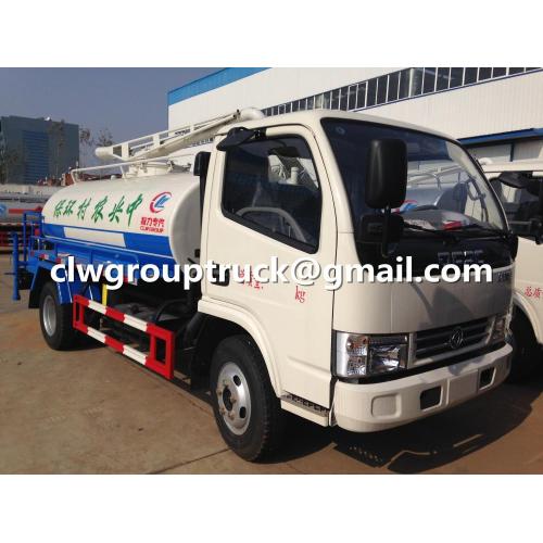 Dongfeng Water Truck dengan Fungsi Suction Sewuction