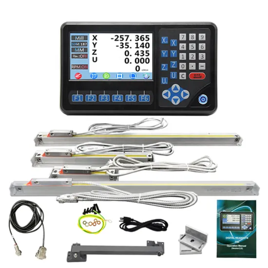 High Precision DITRON Lathe Milling Machine with Linear Glass Scale LCD Display