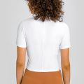 White New Women Equestrian Riding Shirt